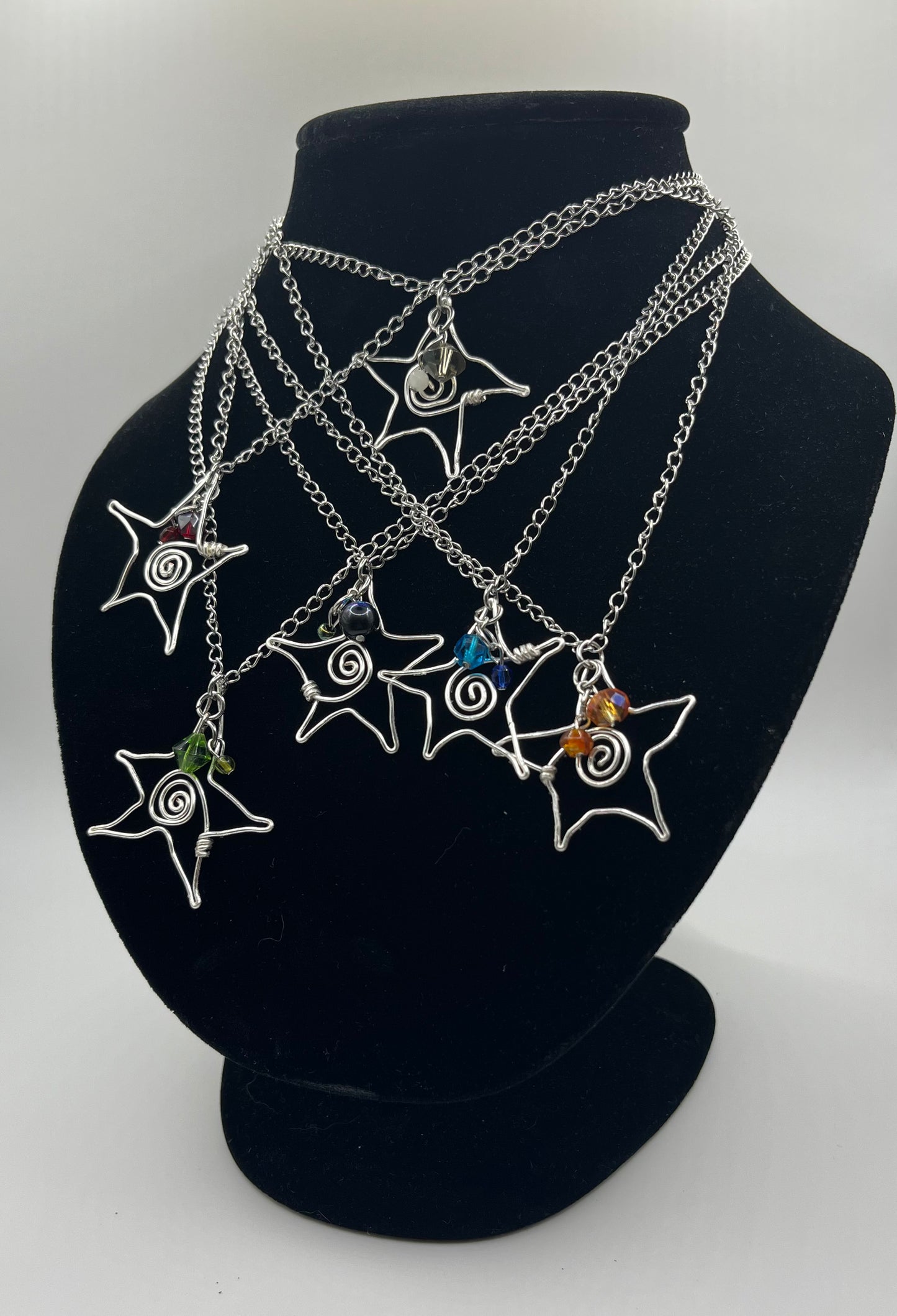 “Funky Stars” - One of a Kind Hand Wire-Wrapped by Funky Fresh Designs